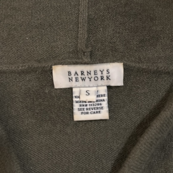 Barneys New York 100% Cashmere Sweater With Hood - Picture 2 of 7